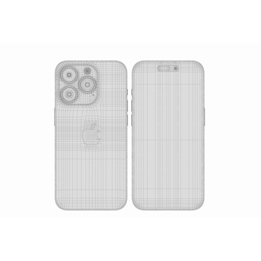 Apple iPhone 14 3D Model – Realistic PBR Game-Ready Asset, FBX, OBJ - View 15