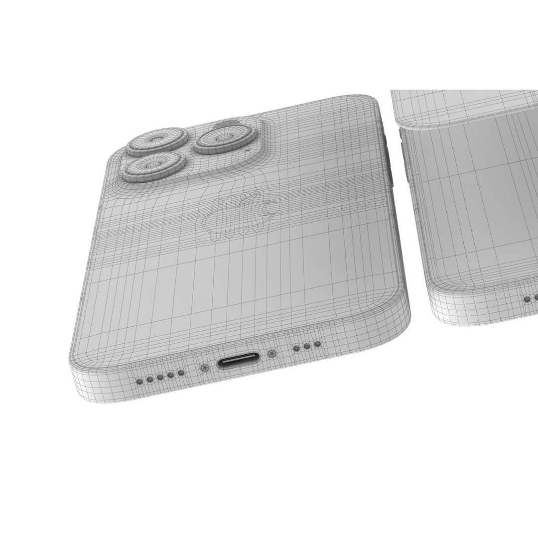 Apple iPhone 14 3D Model – Realistic PBR Game-Ready Asset, FBX, OBJ - View 17