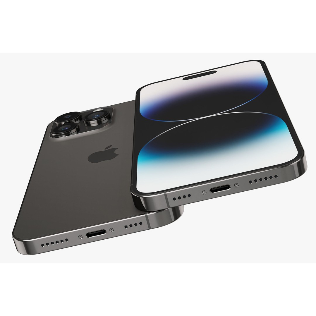 Apple iPhone 14 3D Model – Realistic PBR Game-Ready Asset, FBX, OBJ - View 36