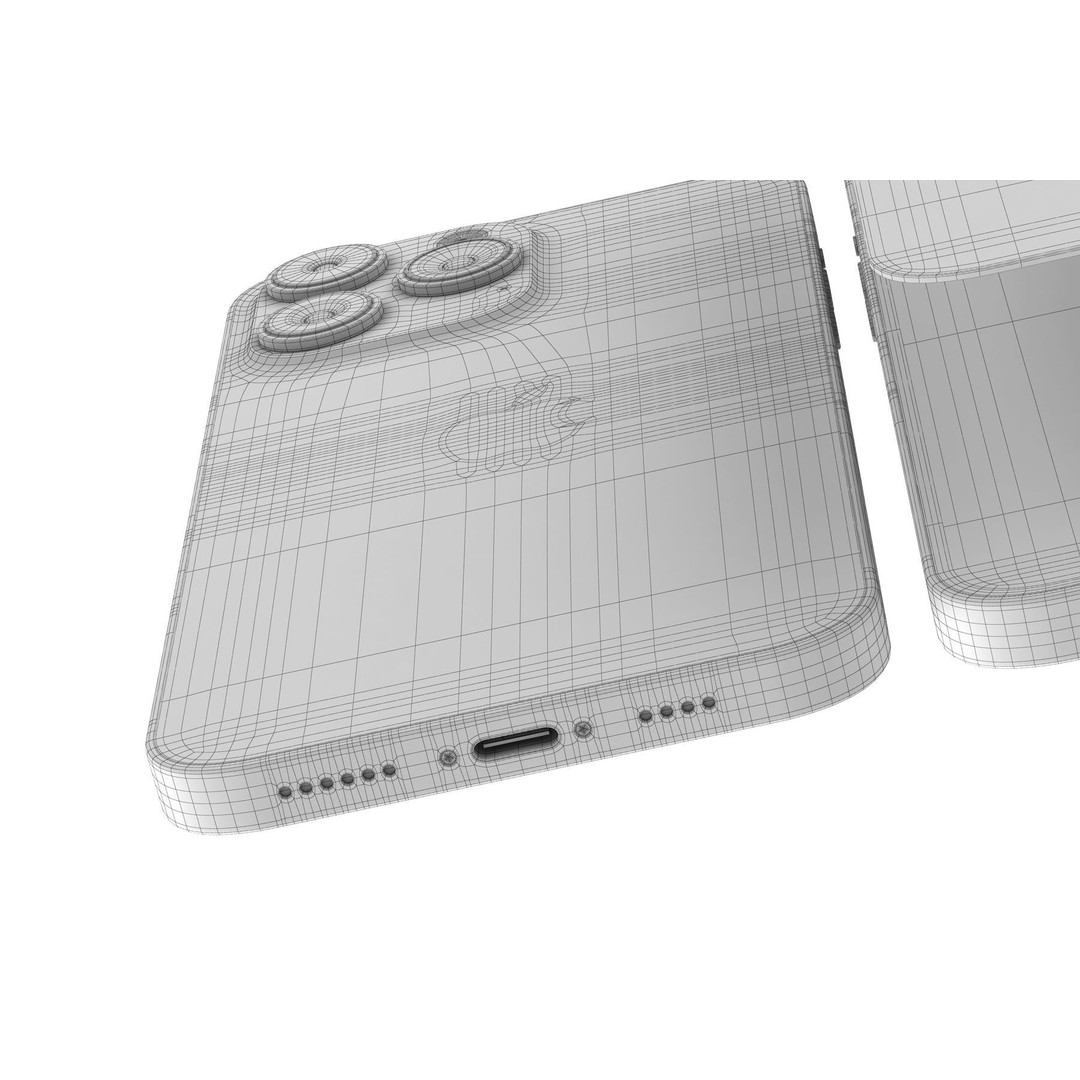 Apple iPhone 14 3D Model – Realistic PBR Game-Ready Asset, FBX, OBJ - View 40