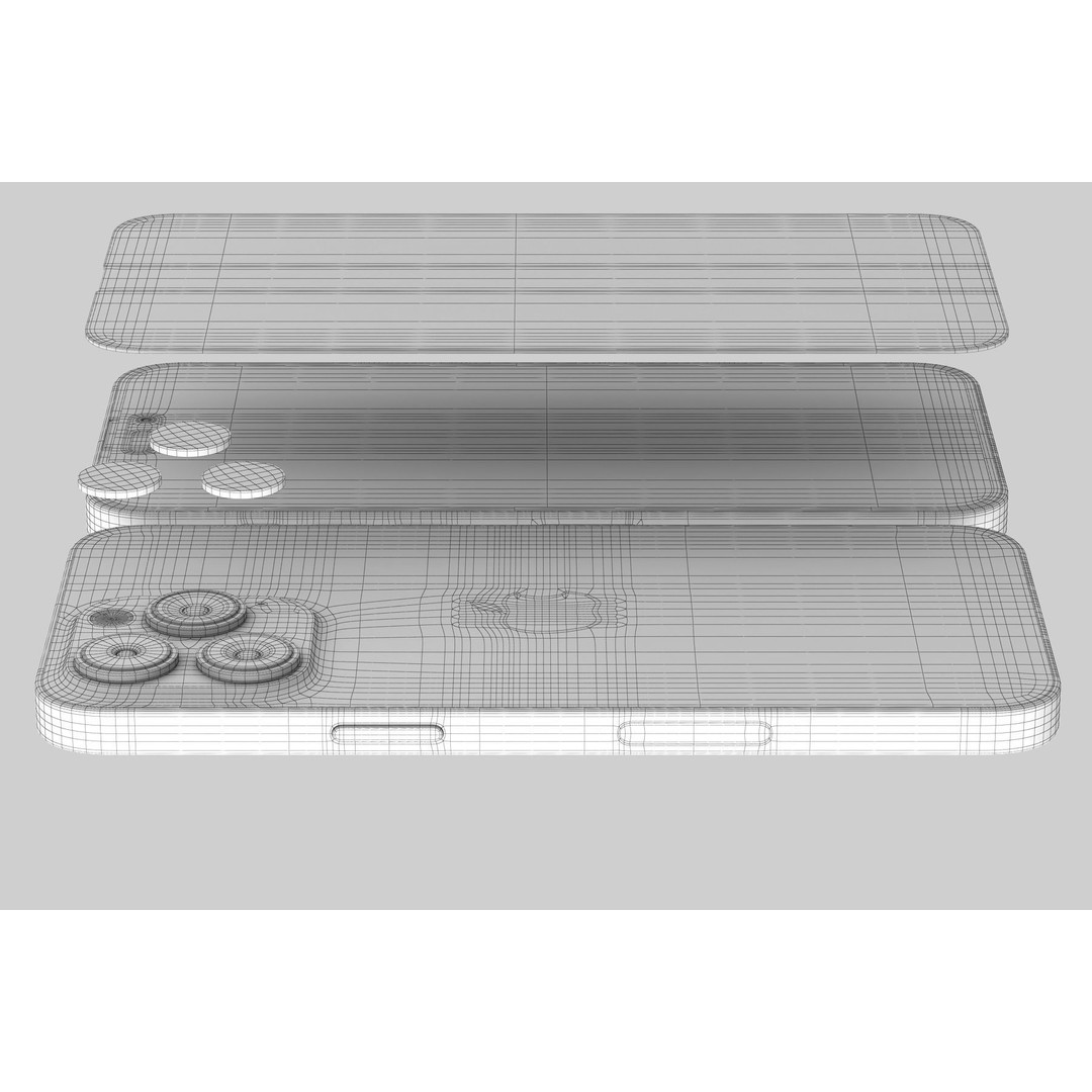 Apple iPhone 14 3D Model – Realistic PBR Game-Ready Asset, FBX, OBJ - View 41