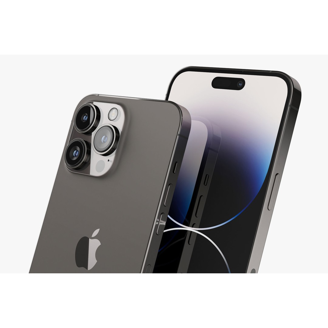 Apple iPhone 14 3D Model – Realistic PBR Game-Ready Asset, FBX, OBJ - View 44