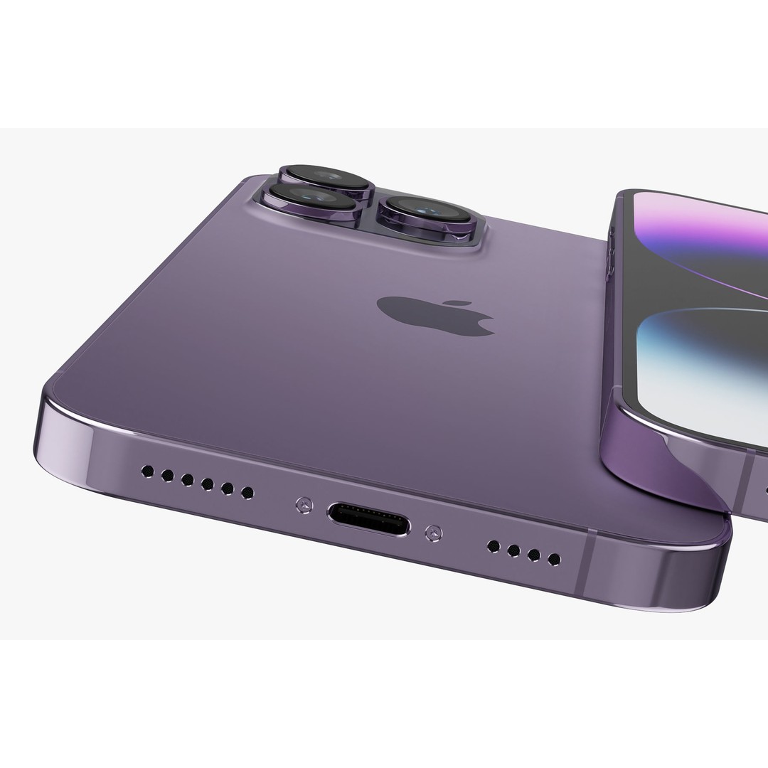 Apple iPhone 14 3D Model – Realistic PBR Game-Ready Asset, FBX, OBJ - View 54