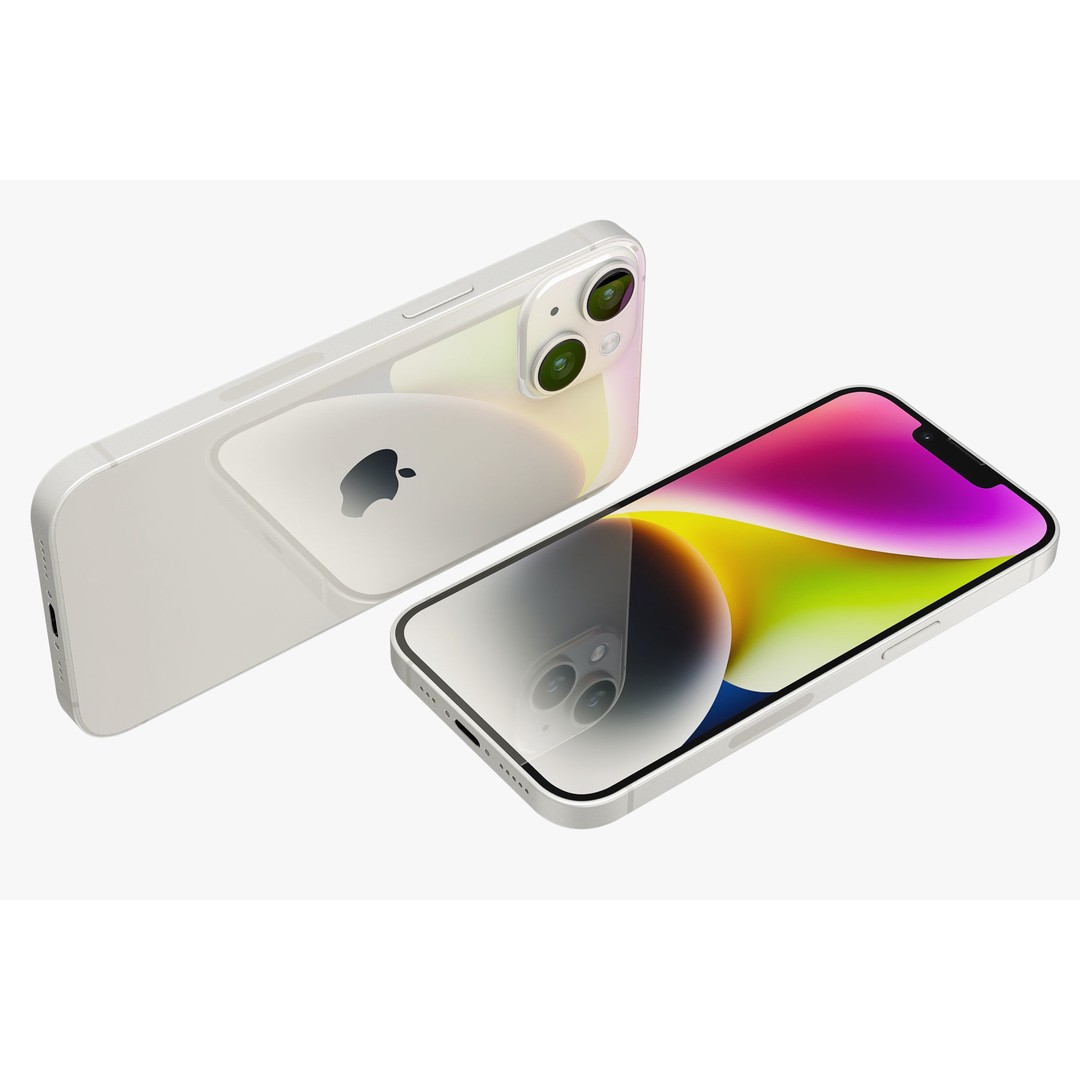 Apple iPhone 14 3D Model – Realistic PBR Game-Ready Asset, FBX, OBJ - View 77