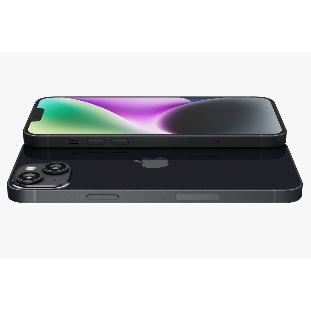 Apple iPhone 14 3D Model – Realistic PBR Game-Ready Asset, FBX, OBJ - View 90