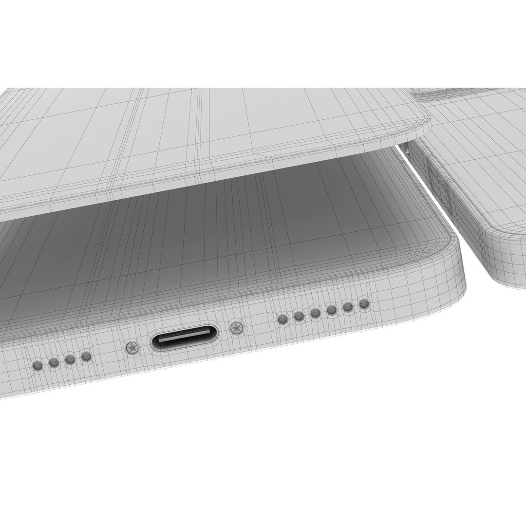 Apple iPhone 14 3D Model – Realistic PBR Game-Ready Asset, FBX, OBJ - View 94