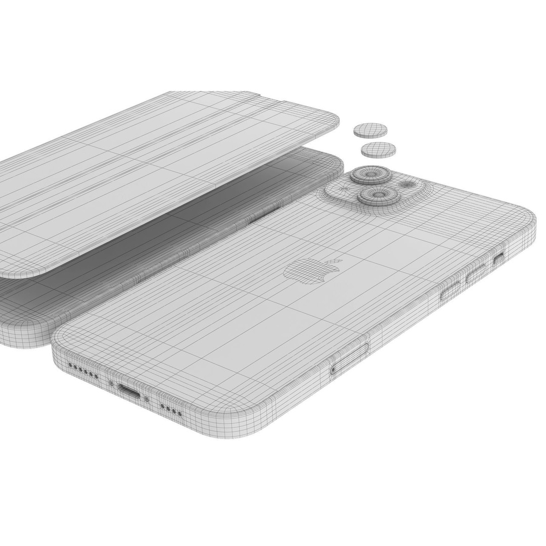 Apple iPhone 14 3D Model – Realistic PBR Game-Ready Asset, FBX, OBJ - View 95