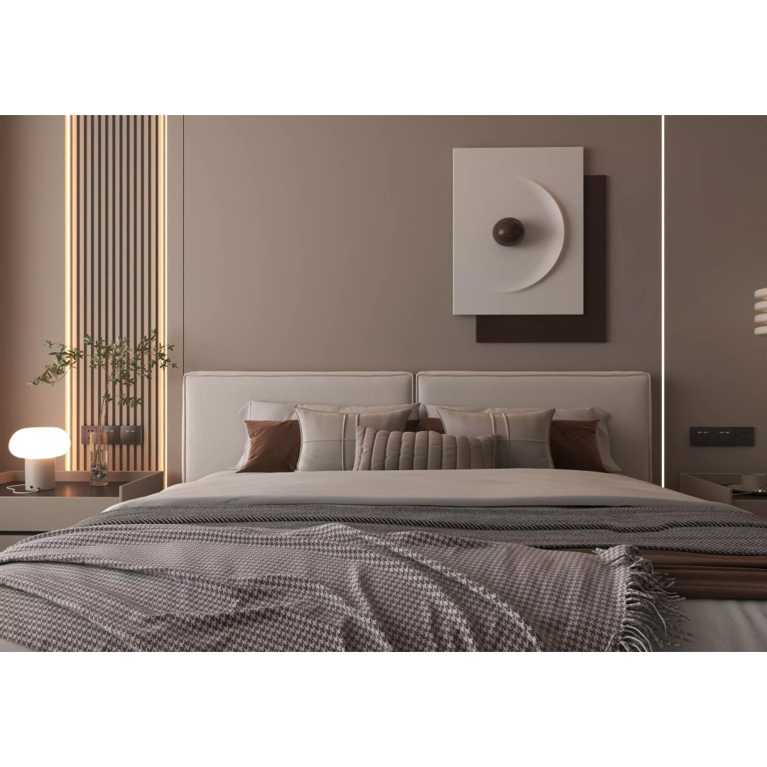 Bedroom Interior 3D Model – Modern Furnishing with PBR Textures, FBX, OBJ - View 10