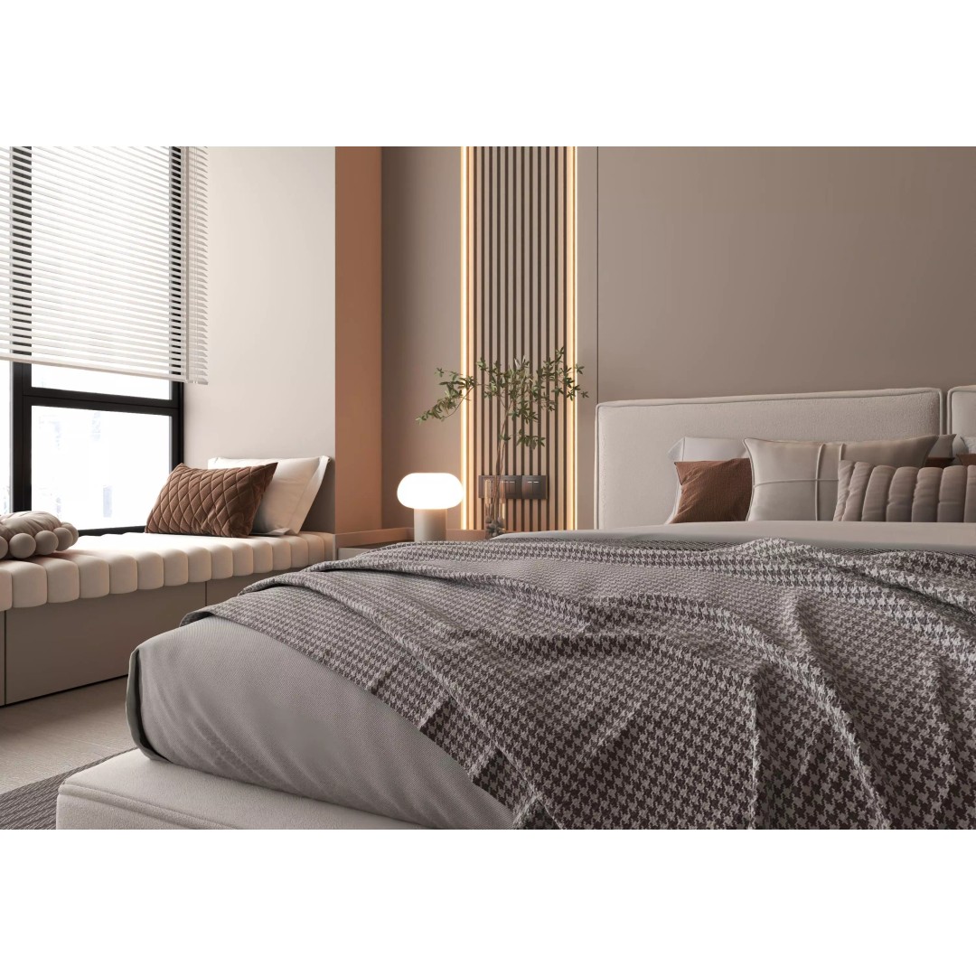 Bedroom Interior 3D Model – Modern Furnishing with PBR Textures, FBX, OBJ - View 11