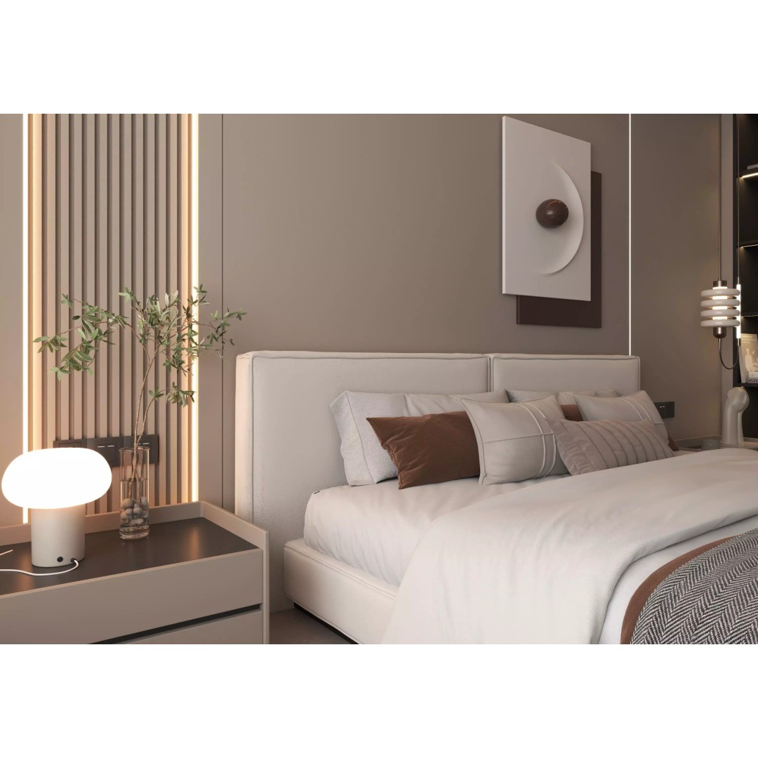 Bedroom Interior 3D Model – Modern Furnishing with PBR Textures, FBX, OBJ - View 12