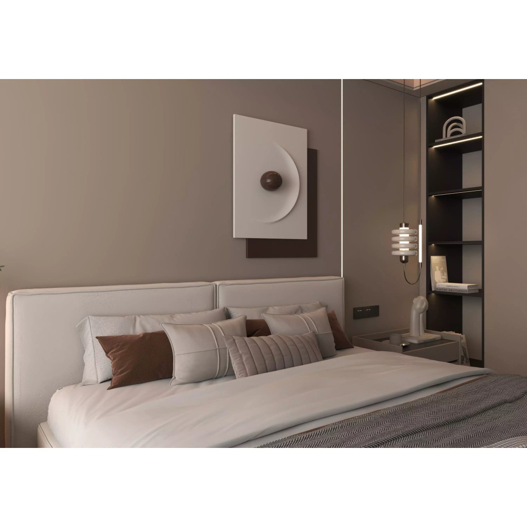 Bedroom Interior 3D Model – Modern Furnishing with PBR Textures, FBX, OBJ - View 4