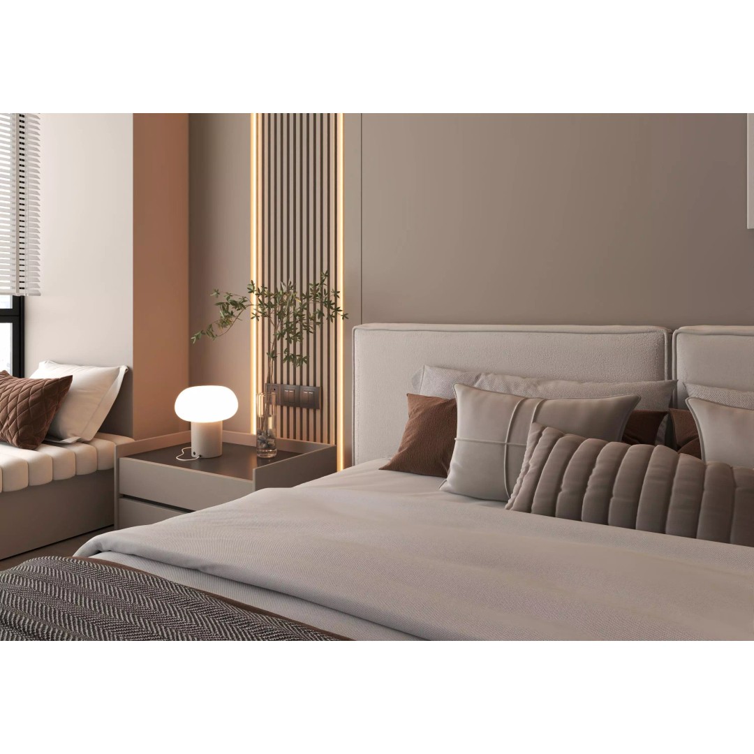 Bedroom Interior 3D Model – Modern Furnishing with PBR Textures, FBX, OBJ - View 5