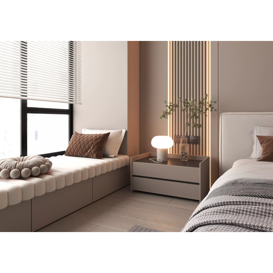 Bedroom Interior 3D Model – Modern Furnishing with PBR Textures, FBX, OBJ - View 6