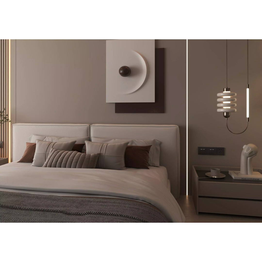 Bedroom Interior 3D Model – Modern Furnishing with PBR Textures, FBX, OBJ - View 8