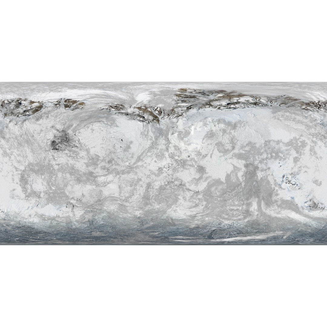 Ice Planet 3D Model – High-Resolution Frozen World Texture, PBR - View 4