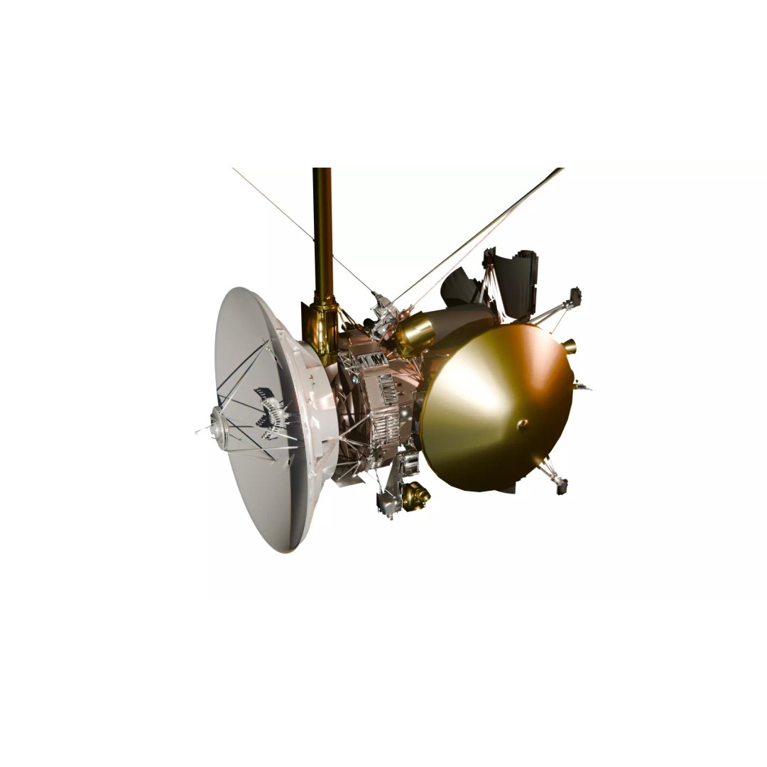 Cassini Spacecraft 3D Model – Detailed Assembly for Space Projects, FBX - View 2
