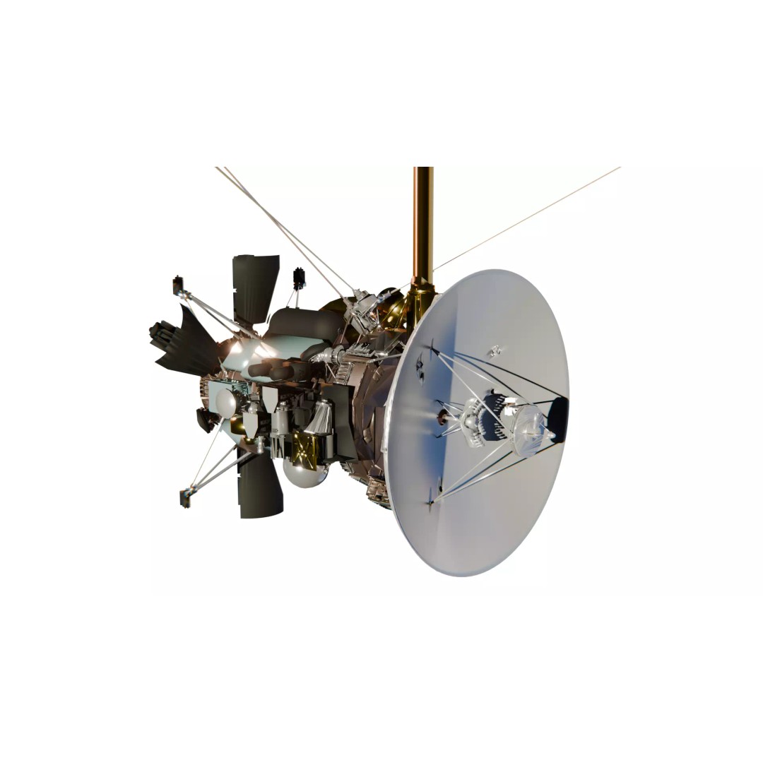 Cassini Spacecraft 3D Model – Detailed Assembly for Space Projects, FBX - View 8