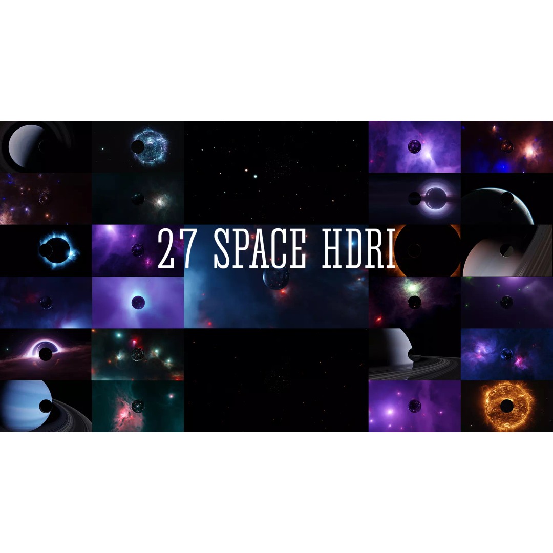 27 Space HDRI 3D Model Pack – Realistic Low Poly Panoramas, HDR - View 2
