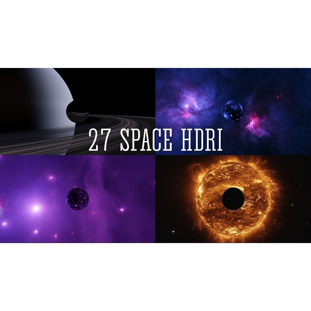 27 Space HDRI 3D Model Pack – Realistic Low Poly Panoramas, HDR - View 4