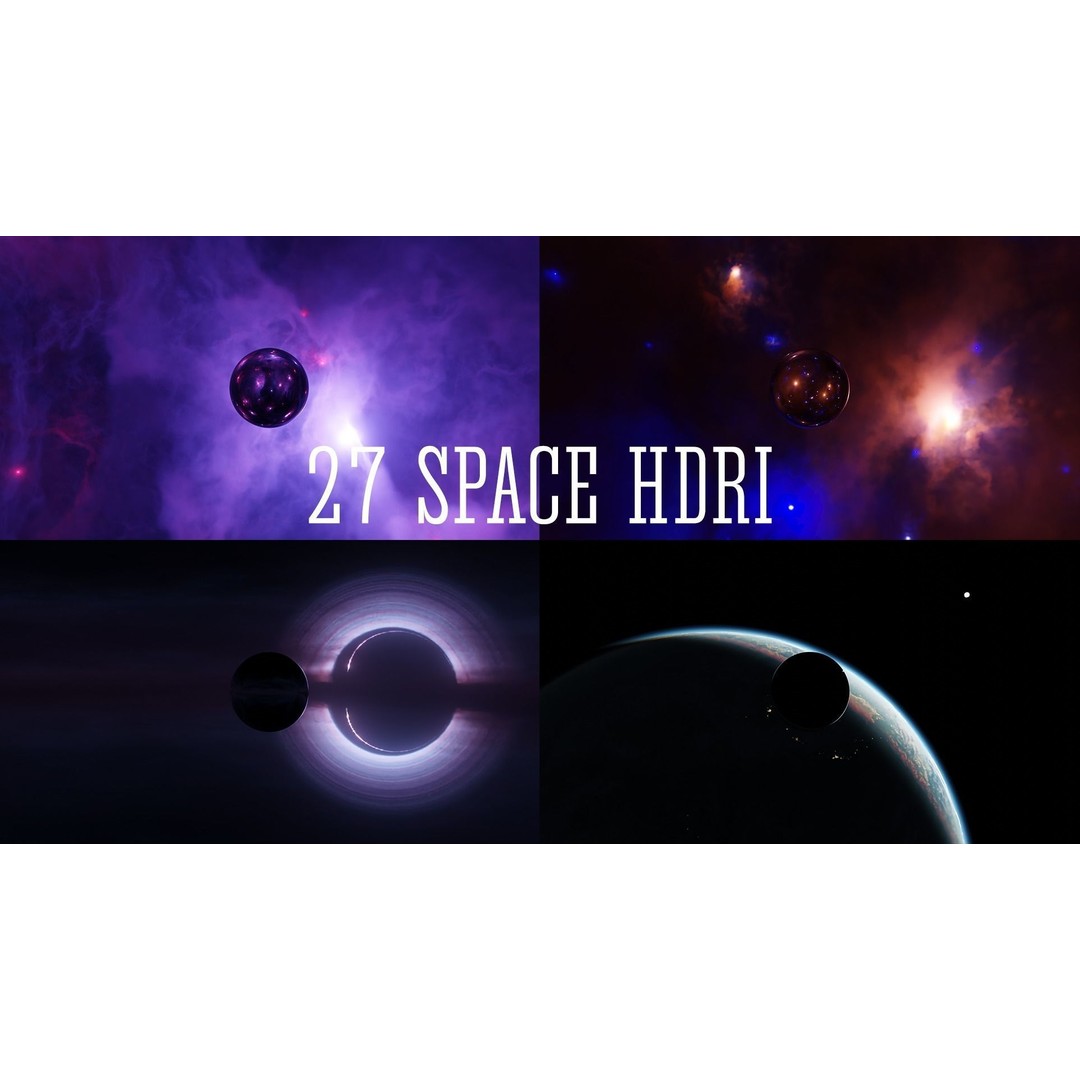 27 Space HDRI 3D Model Pack – Realistic Low Poly Panoramas, HDR - View 5