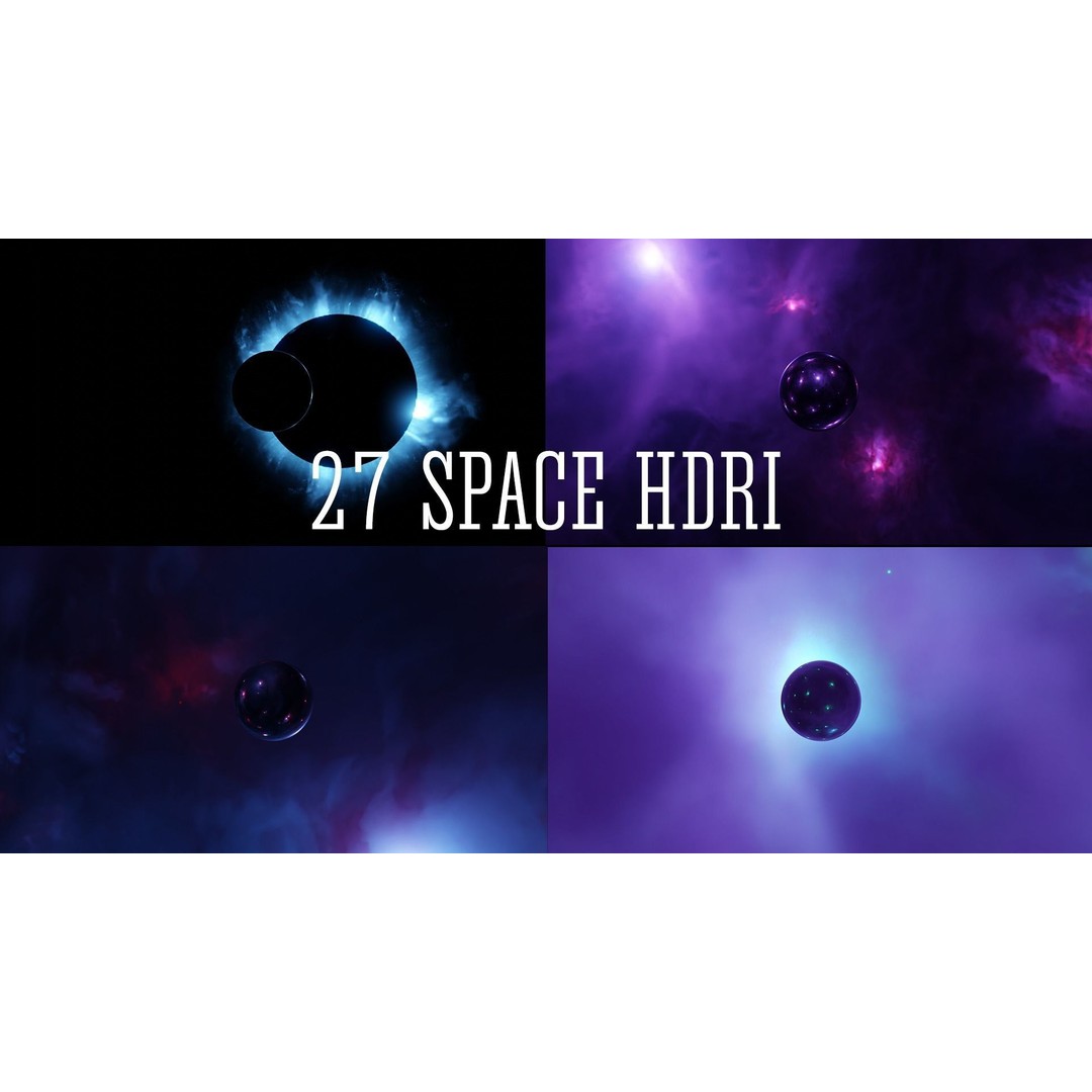 27 Space HDRI 3D Model Pack – Realistic Low Poly Panoramas, HDR - View 7