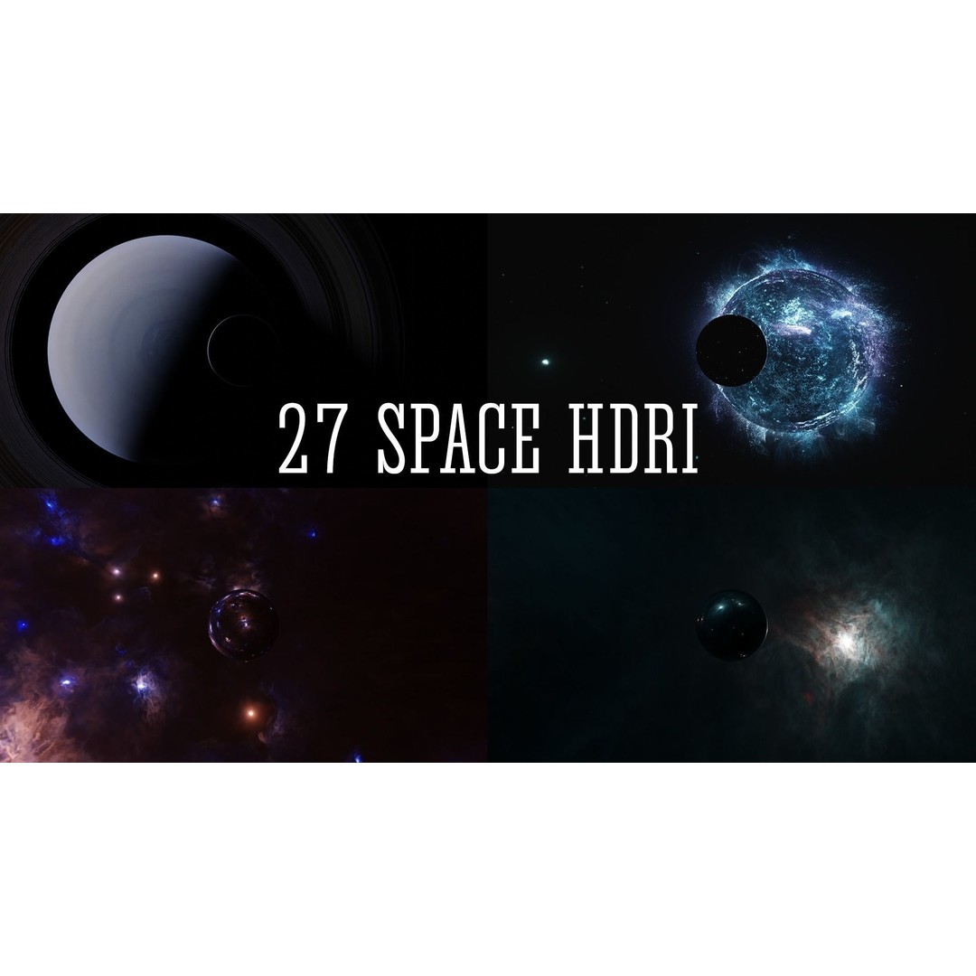 27 Space HDRI 3D Model Pack – Realistic Low Poly Panoramas, HDR - View 8