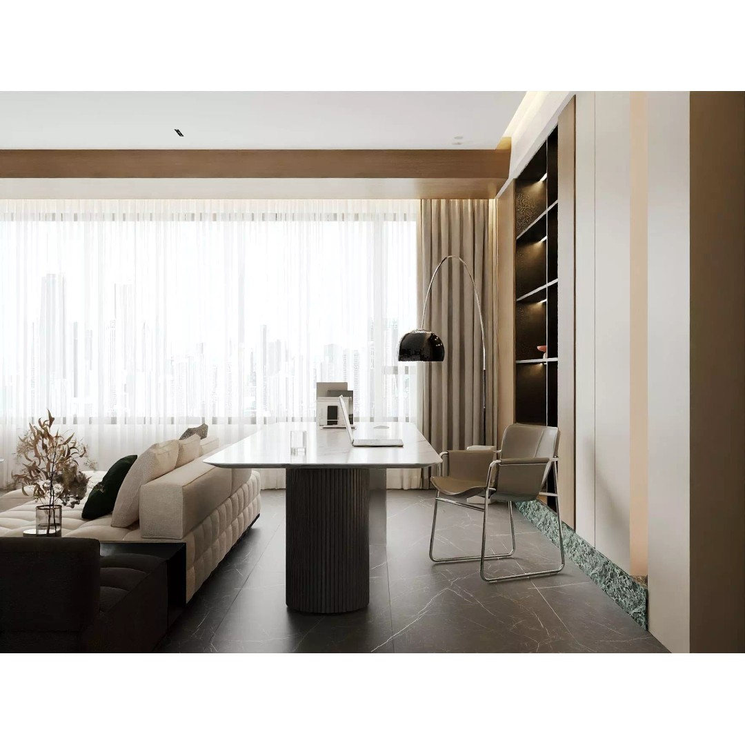 Modern Luxury Dining Space 3D Model – Open Kitchen Island, FBX/OBJ - View 16