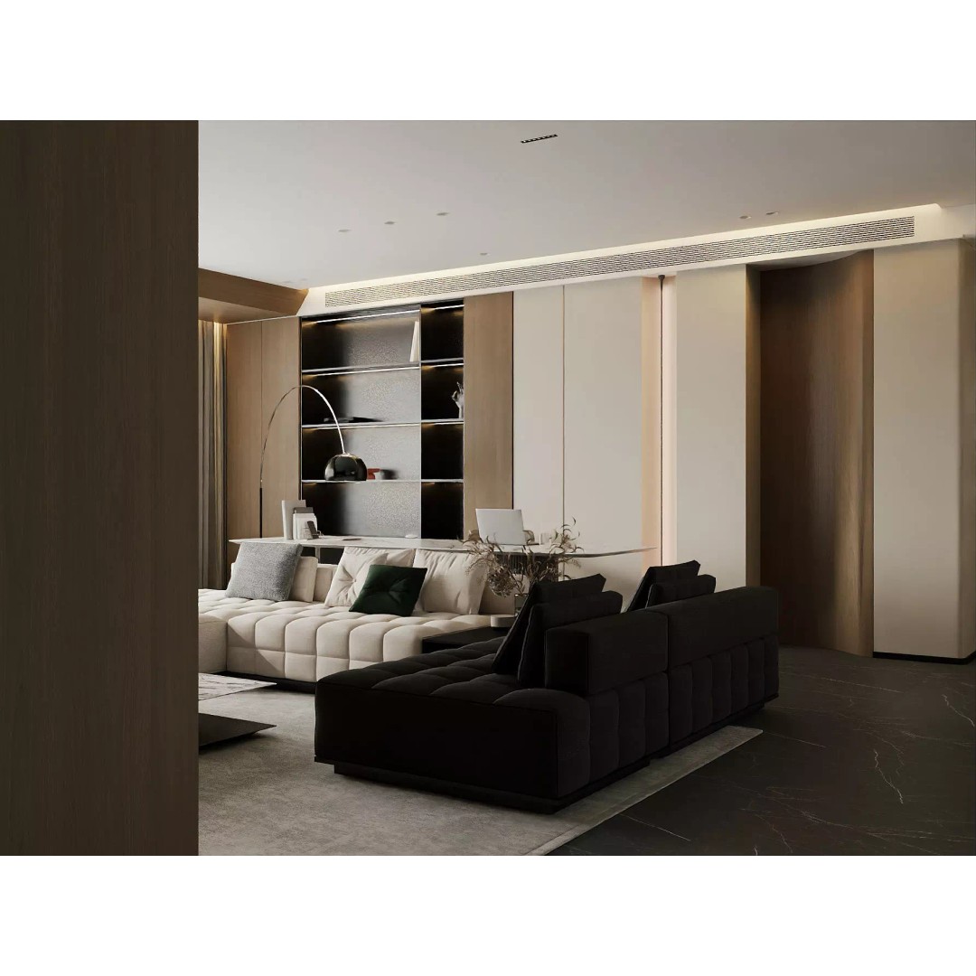 Modern Luxury Dining Space 3D Model – Open Kitchen Island, FBX/OBJ - View 8