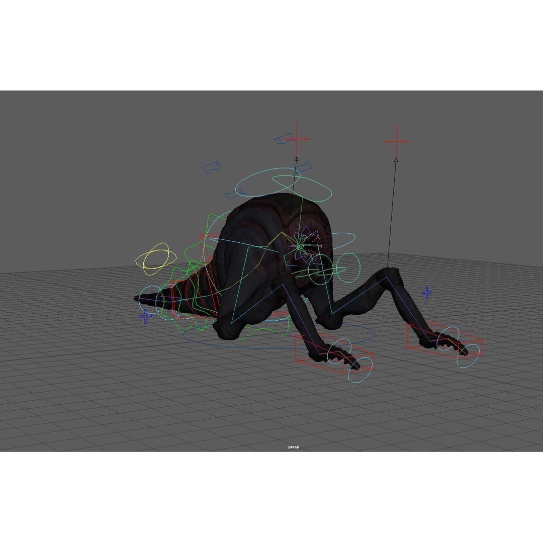 Mutant Shrimp 3D Model – Low Poly Animated Character, FBX - View 12
