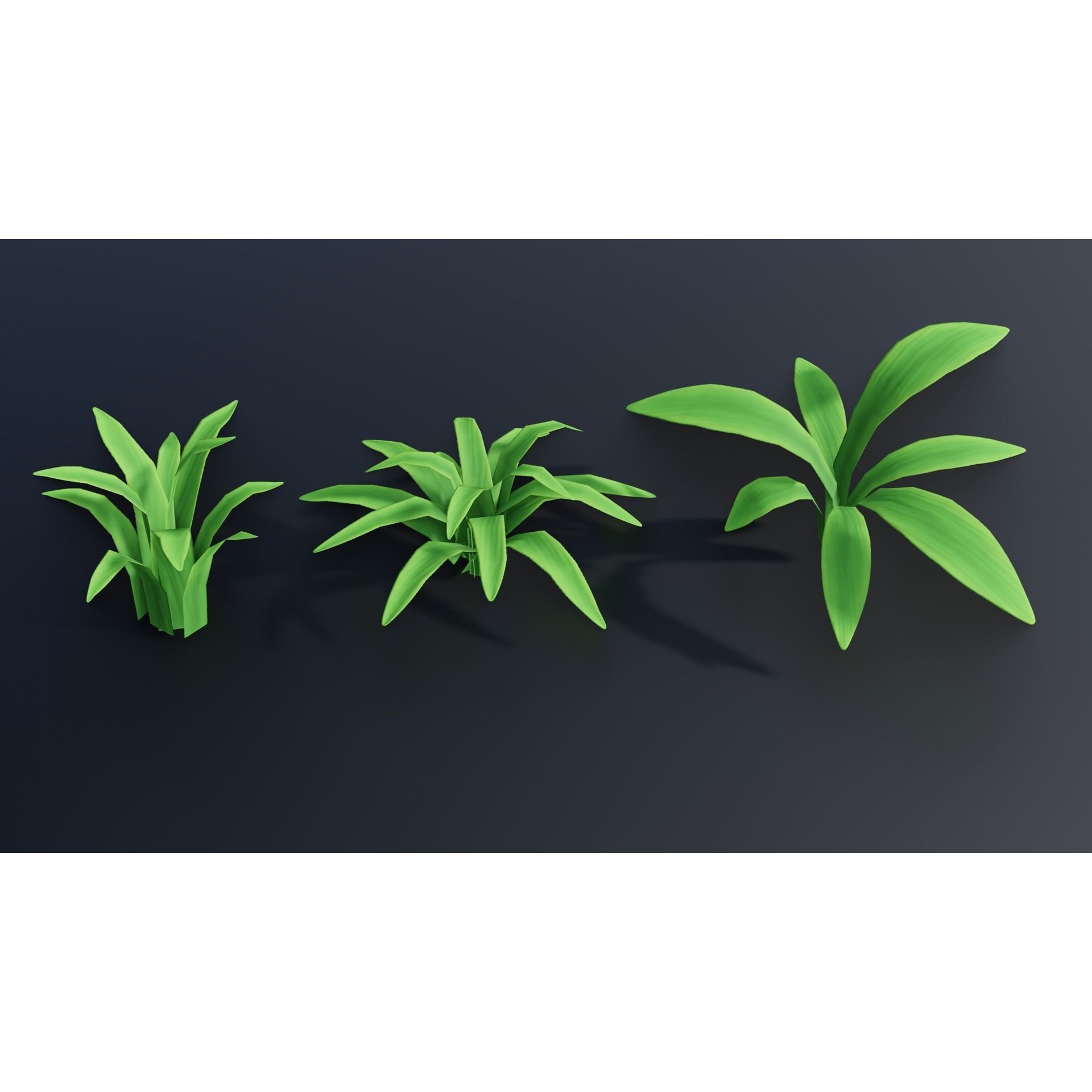 Stylized Plants - Low-Poly Game-Ready 3D Model - View 13