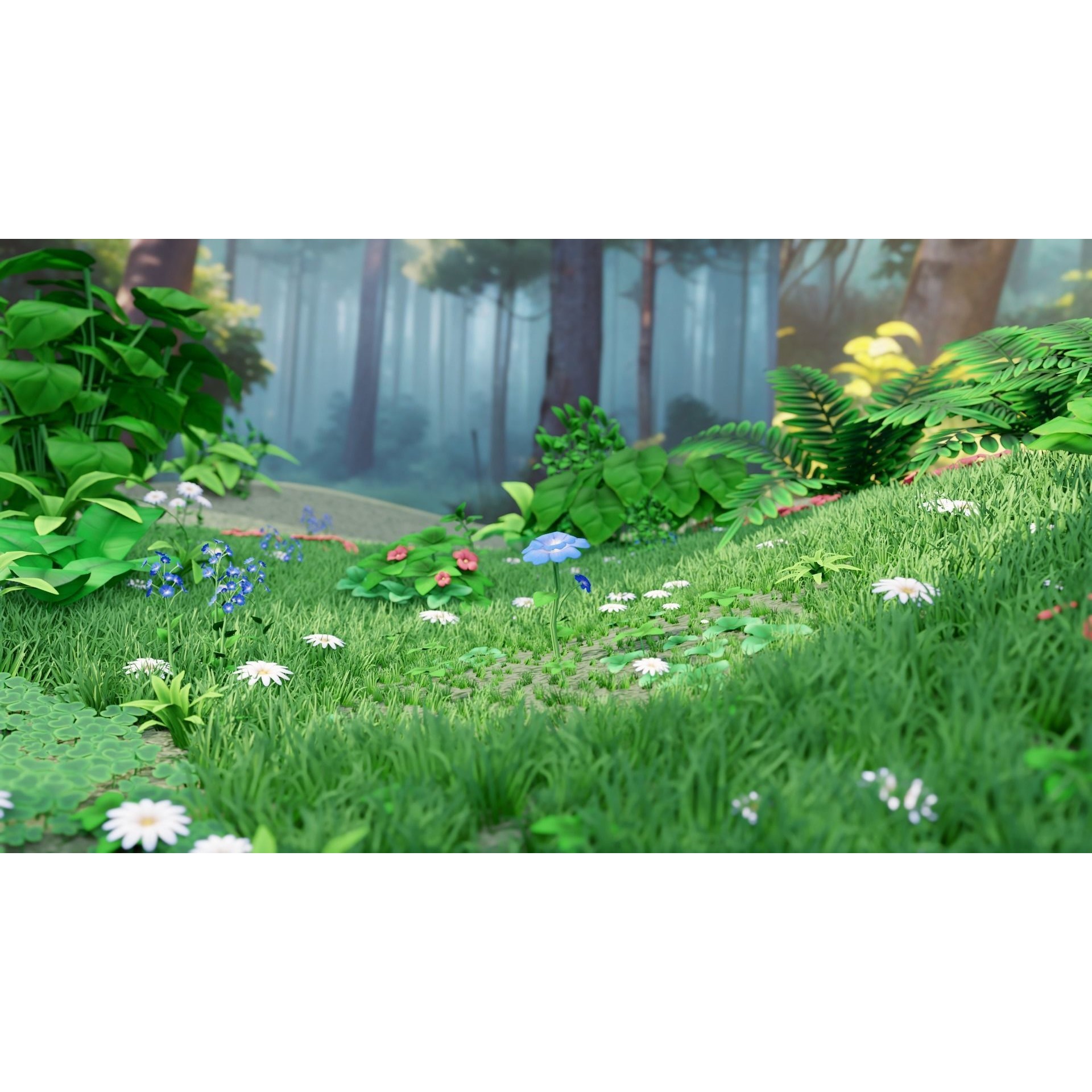 Stylized Plants - Low-Poly Game-Ready 3D Model - View 4