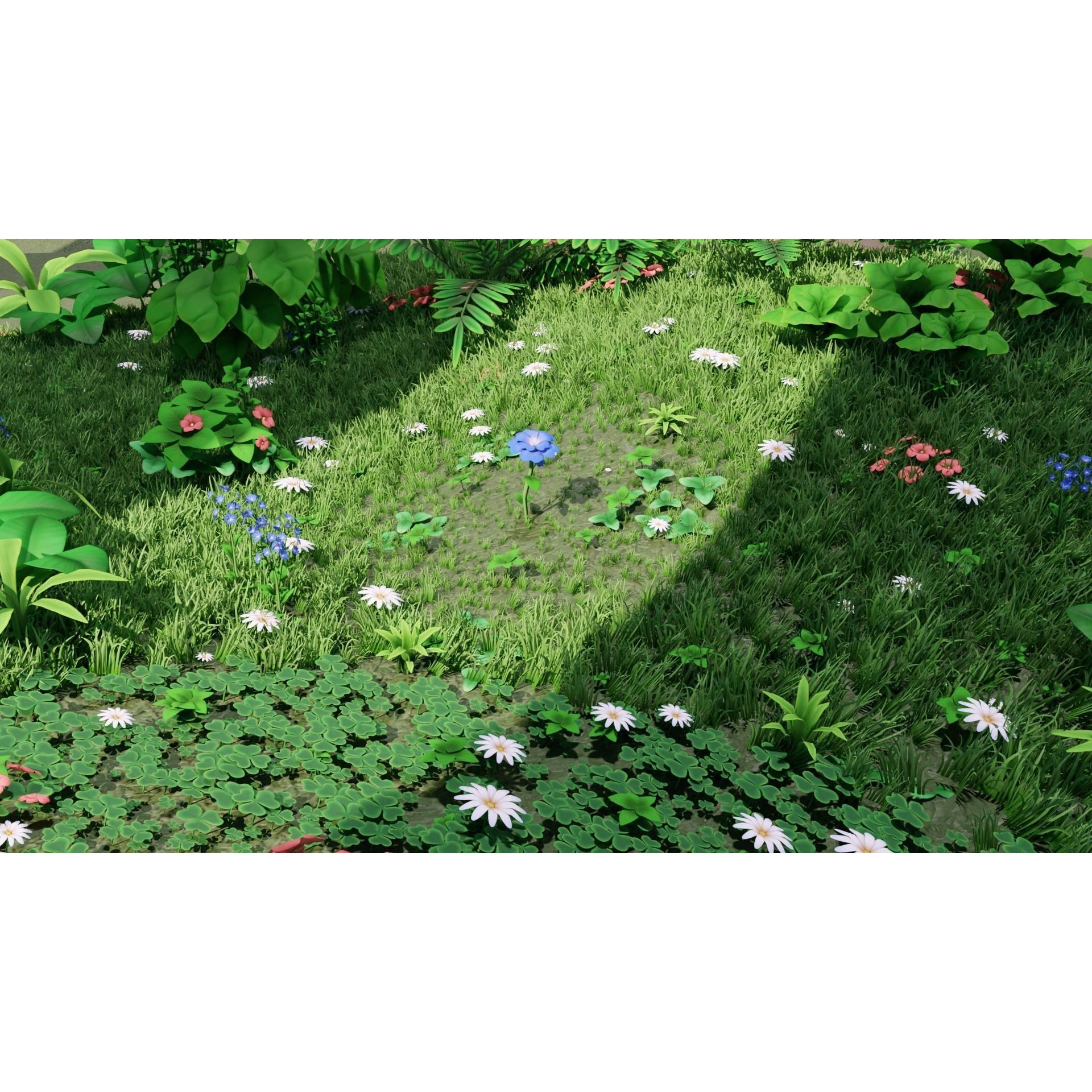Stylized Plants - Low-Poly Game-Ready 3D Model - View 8