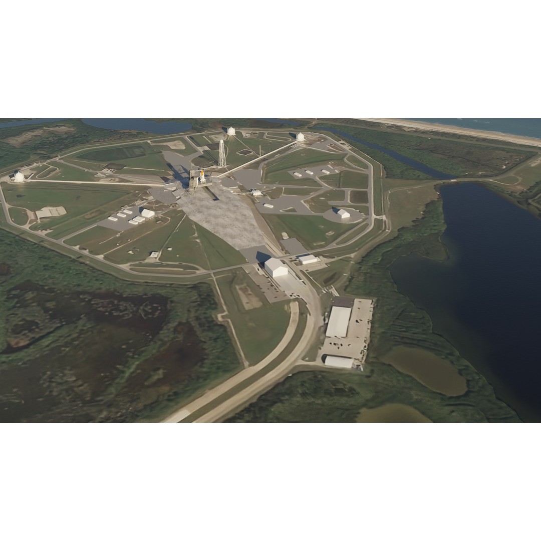 Kennedy Space Center Launch Complex 39-A 3D Model – Low Poly Game Asset, FBX - View 13