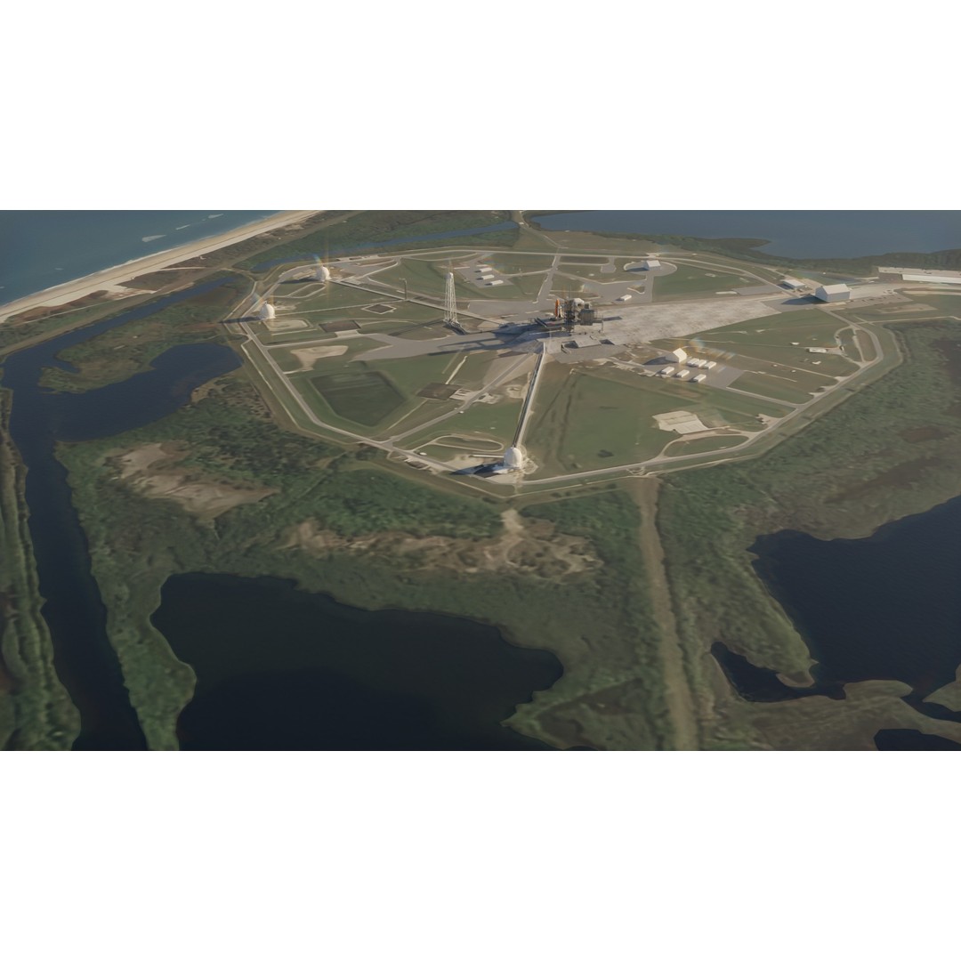Kennedy Space Center Launch Complex 39-A 3D Model – Low Poly Game Asset, FBX - View 14
