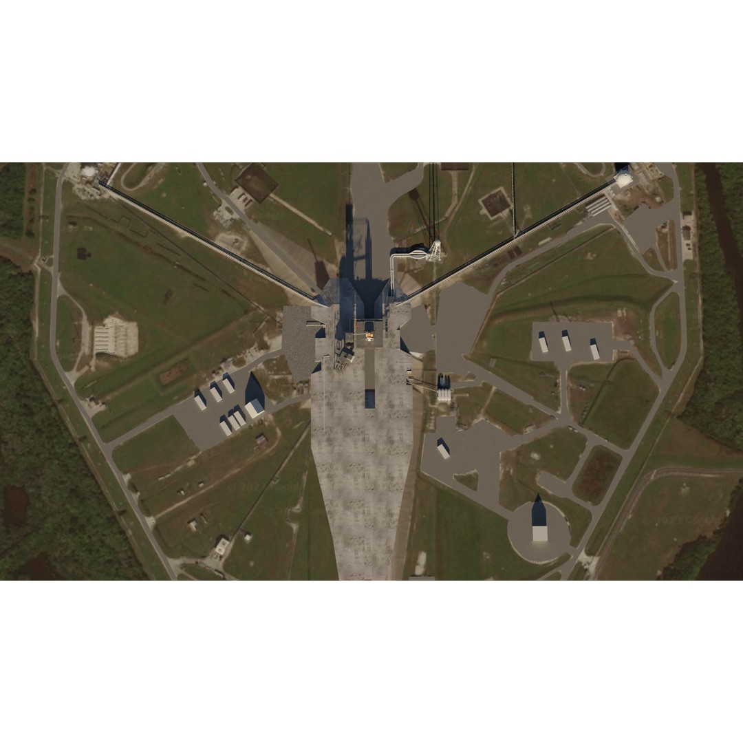 Kennedy Space Center Launch Complex 39-A 3D Model – Low Poly Game Asset, FBX - View 17