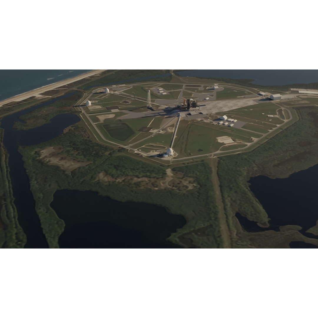 Kennedy Space Center Launch Complex 39-A 3D Model – Low Poly Game Asset, FBX - View 3