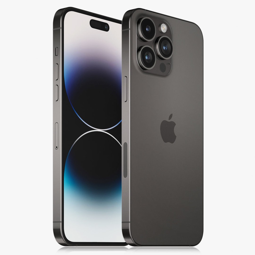 Apple iPhone 14 Pro MAX 3D Model – Realistic PBR Asset, OBJ, FBX, Blender - View 3