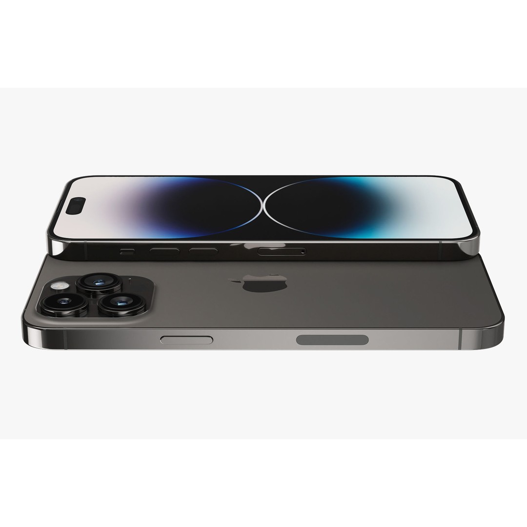 Apple iPhone 14 Pro MAX 3D Model – Realistic PBR Asset, OBJ, FBX, Blender - View 5