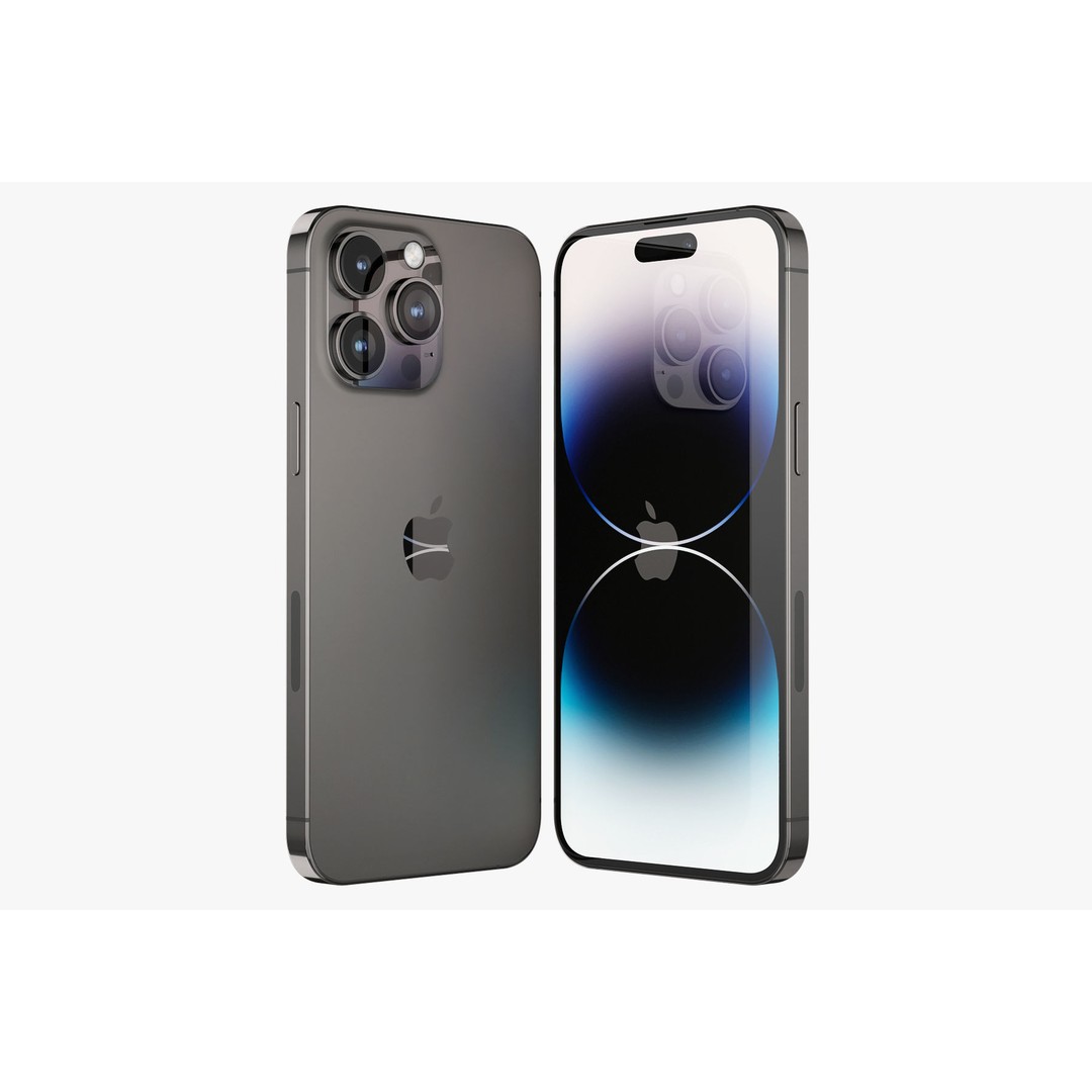 Apple iPhone 14 Pro MAX 3D Model – Realistic PBR Asset, OBJ, FBX, Blender - View 8