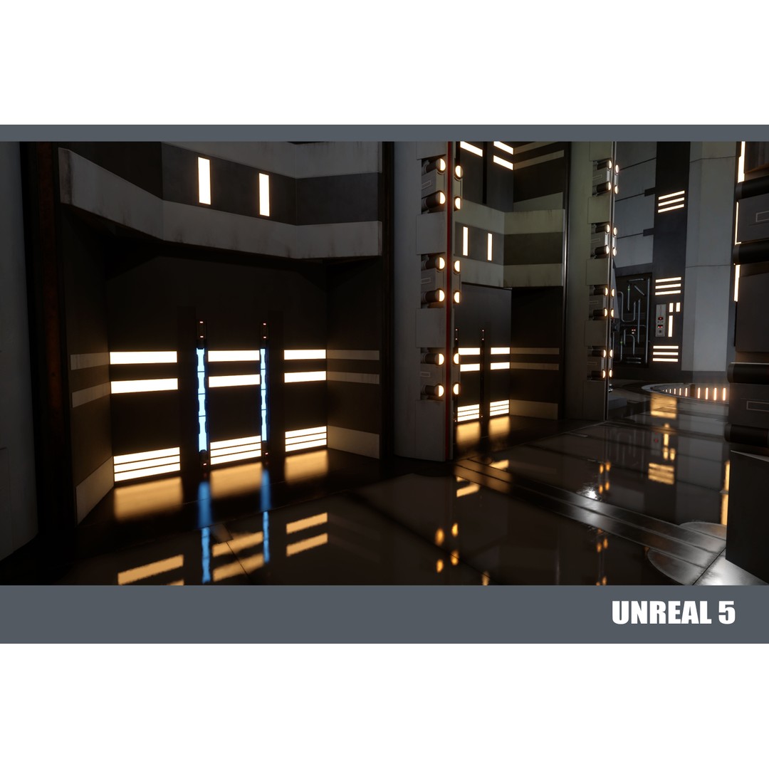Naboo Theed Core 3D Model – Low Poly Sci-Fi Asset, FBX, PBR - View 12