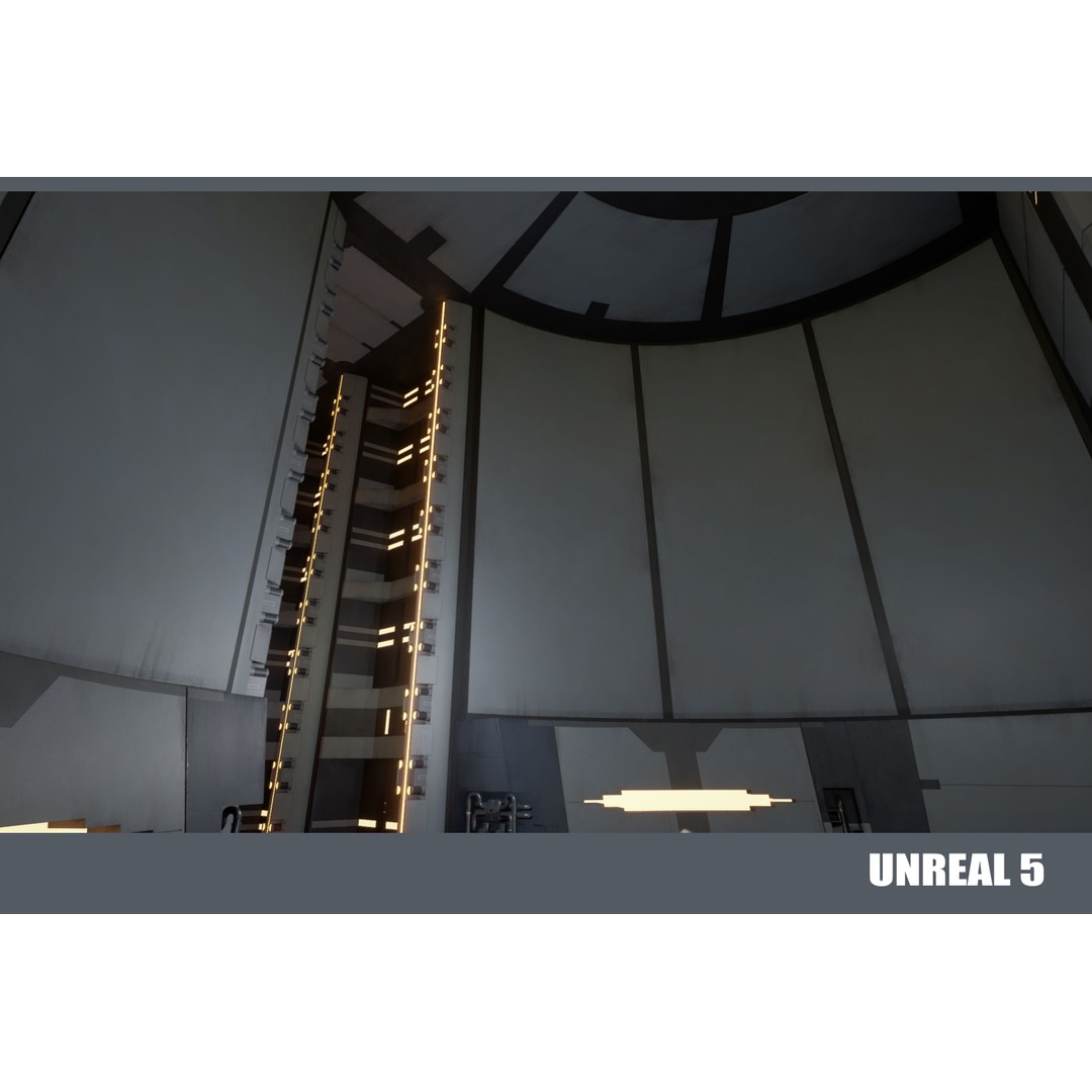 Naboo Theed Core 3D Model – Low Poly Sci-Fi Asset, FBX, PBR - View 13