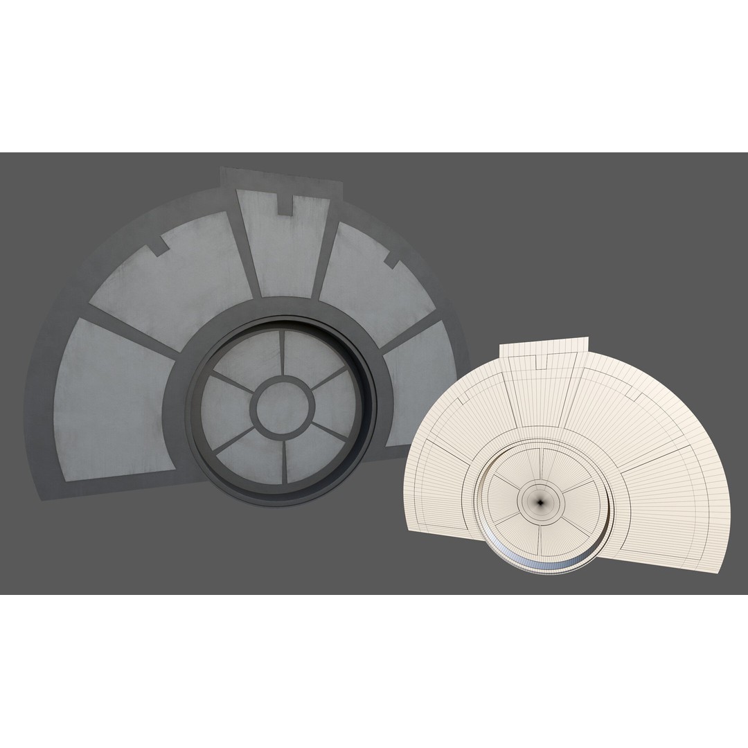 Naboo Theed Core 3D Model – Low Poly Sci-Fi Asset, FBX, PBR - View 15