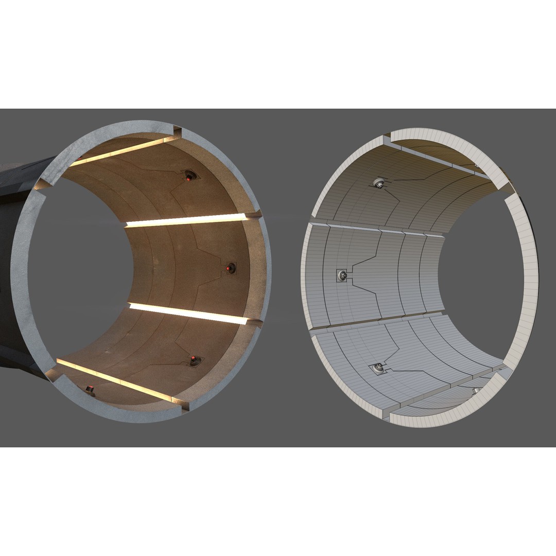 Naboo Theed Core 3D Model – Low Poly Sci-Fi Asset, FBX, PBR - View 26
