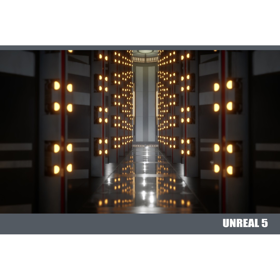 Naboo Theed Core 3D Model – Low Poly Sci-Fi Asset, FBX, PBR - View 8