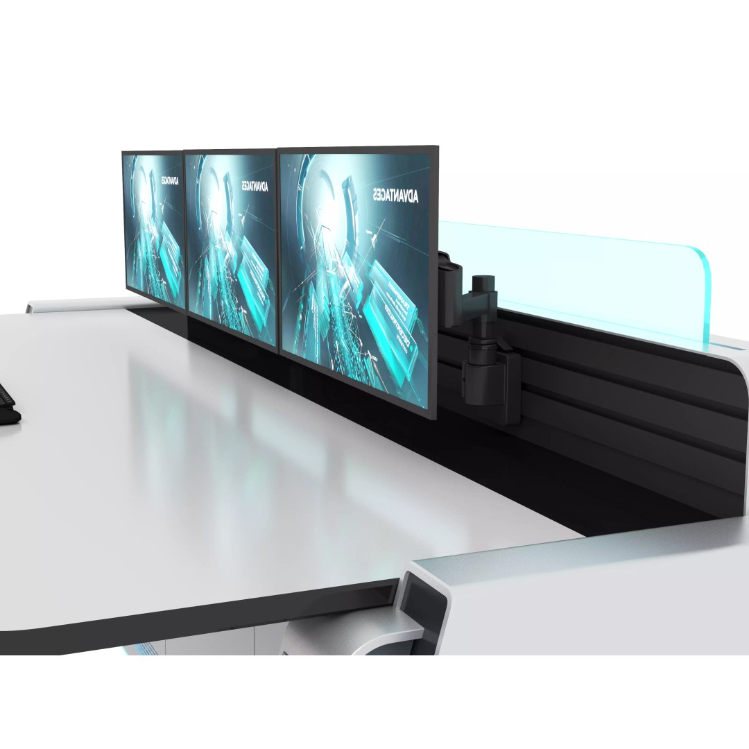 Control Room Desk 3D Model – Game-Ready Interior Furniture, FBX, OBJ - View 13