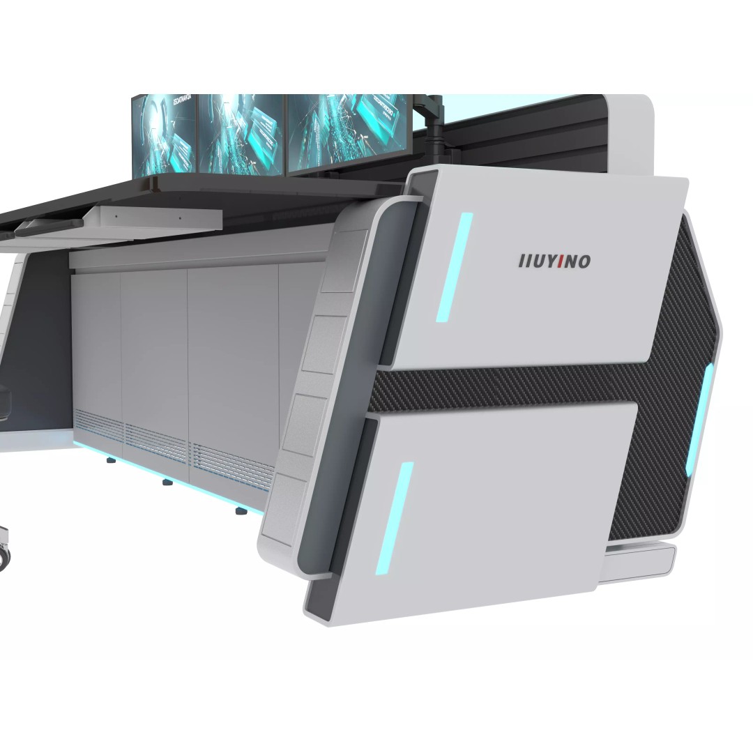 Control Room Desk 3D Model – Game-Ready Interior Furniture, FBX, OBJ - View 14