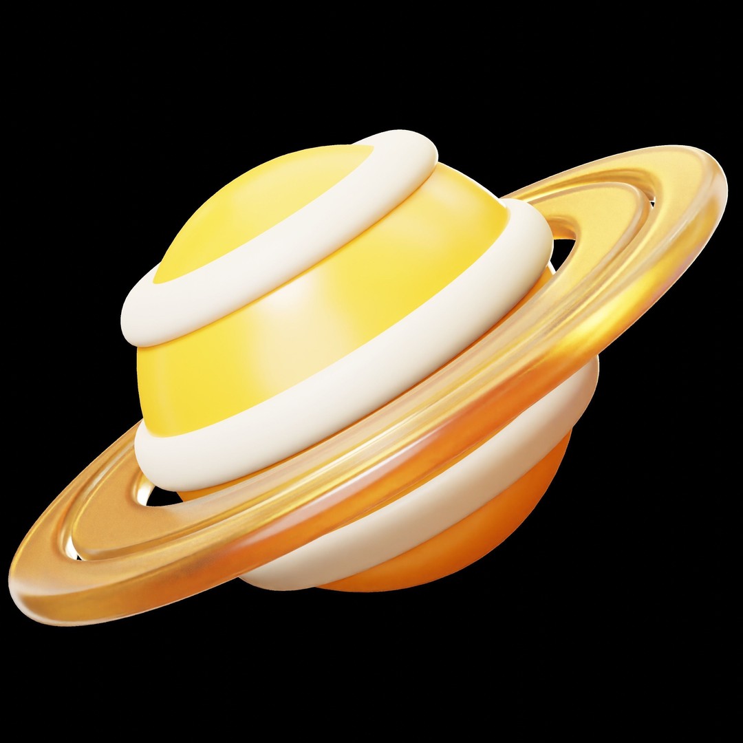 Space and Planet 3D Model – Low Poly Cartoon Style, Game Ready, FBX - View 12