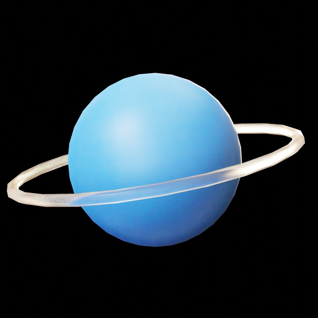Space and Planet 3D Model – Low Poly Cartoon Style, Game Ready, FBX - View 13