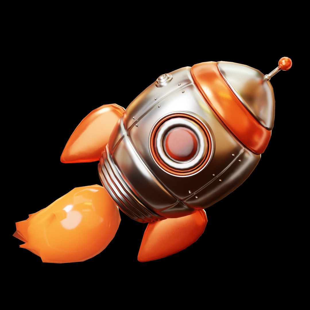 Space and Planet 3D Model – Low Poly Cartoon Style, Game Ready, FBX - View 20