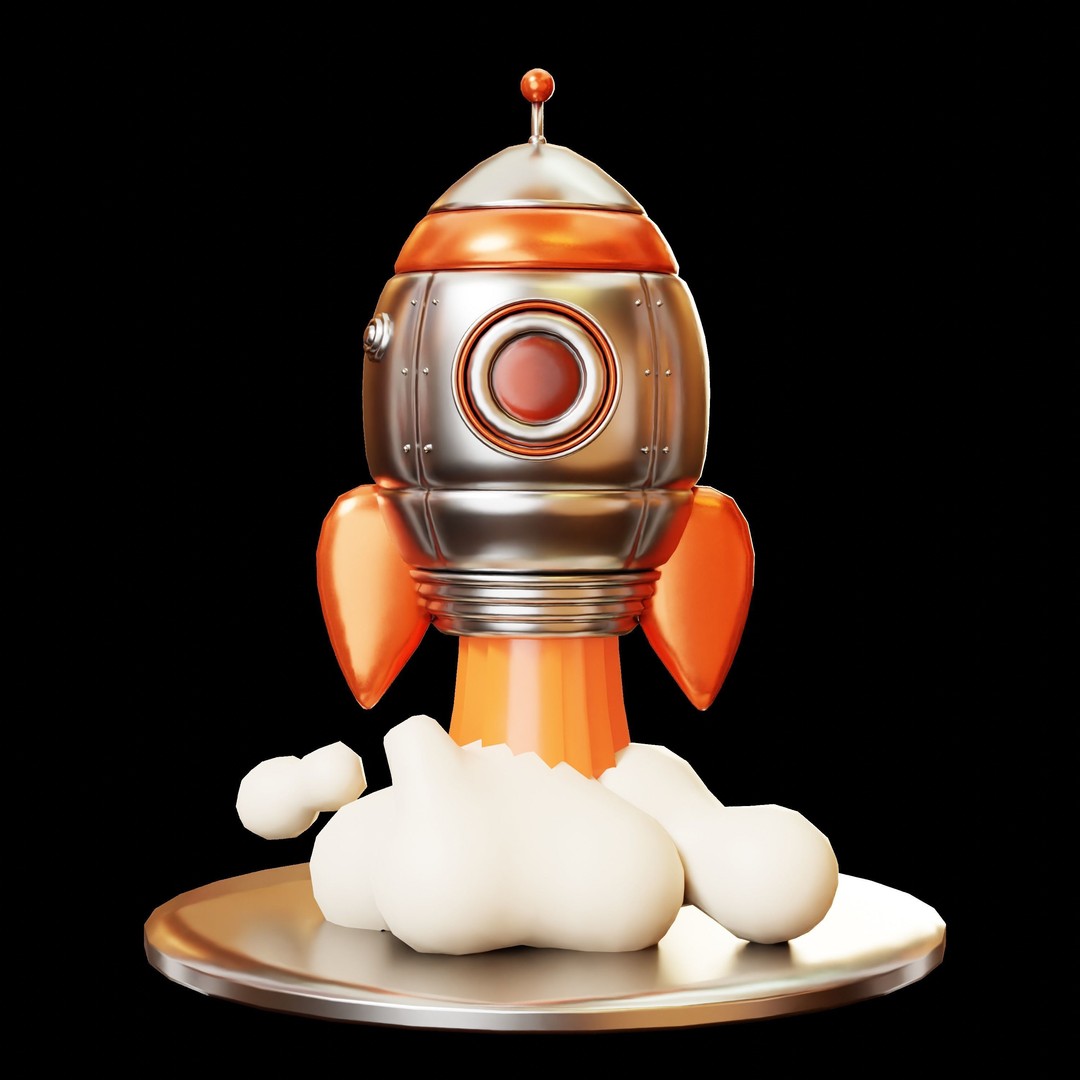 Space and Planet 3D Model – Low Poly Cartoon Style, Game Ready, FBX - View 21